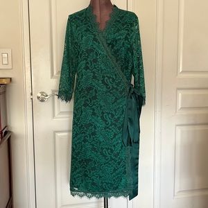 Lace Wrapped Cocktail Dress.